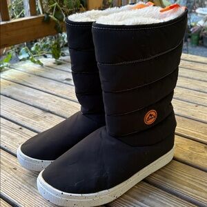 Nordiv8 Black Fur Lined Winter Snow Waterproof  Warm Boots 
Women’s size 12
